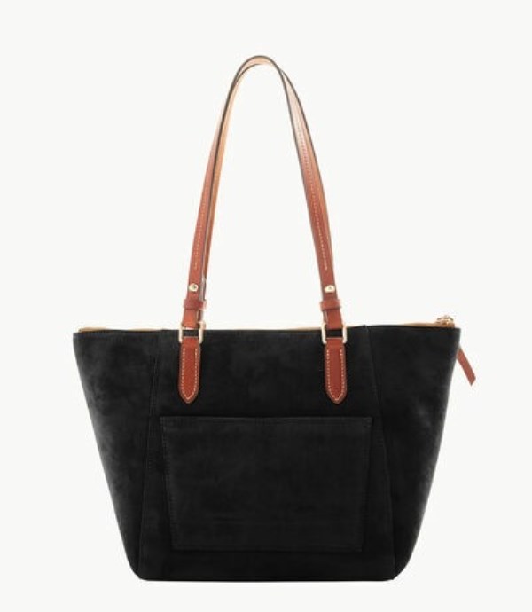 Black Dooney And Bourke Suede Maxine Women's Tote Bags | 15EYBLVOZ