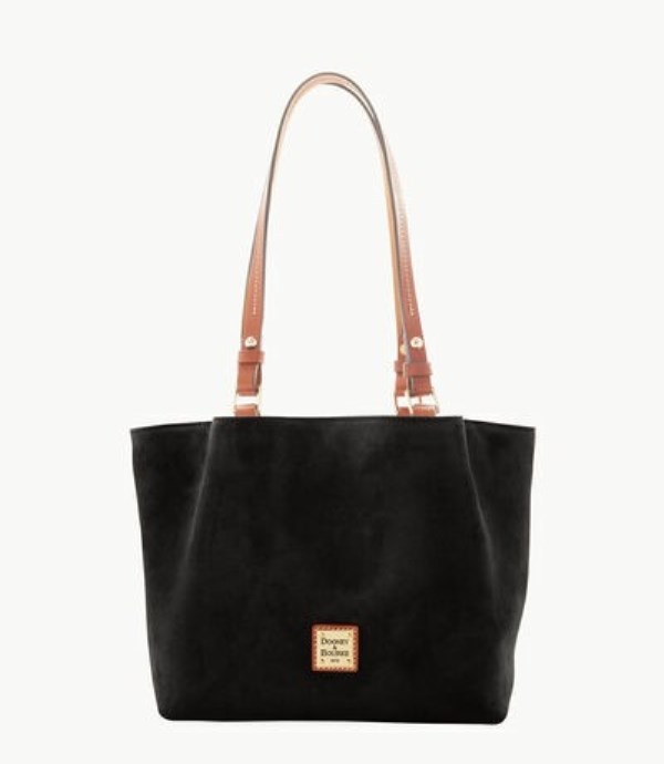 Black Dooney And Bourke Suede Small Flynn Women\'s Shoulder Bags | 19HRBKLPW