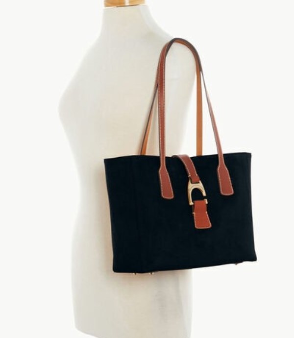 Black Dooney And Bourke Suede Small Shannon Women's Tote Bags | 03OVRXTKY