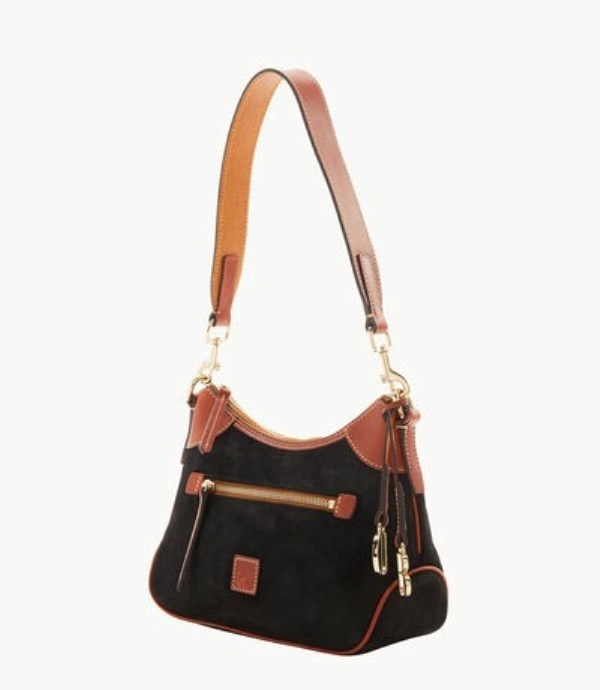 Black Dooney And Bourke Suede Small Women's Hobo Bag | 50WQEXBGH