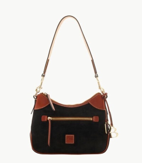 Black Dooney And Bourke Suede Small Women\'s Hobo Bag | 50WQEXBGH