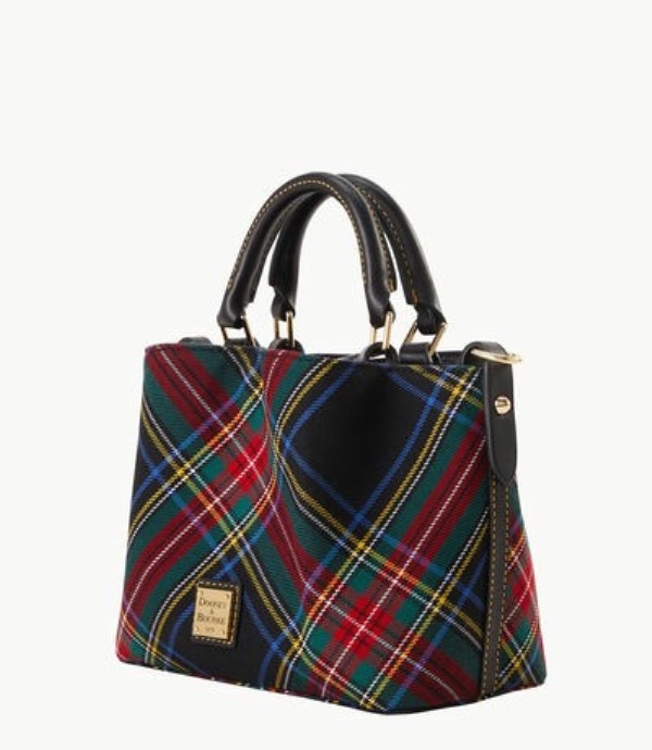 Black Dooney And Bourke Tartan Mini Barlow Women's Satchel Bags | 94YZVJCXL