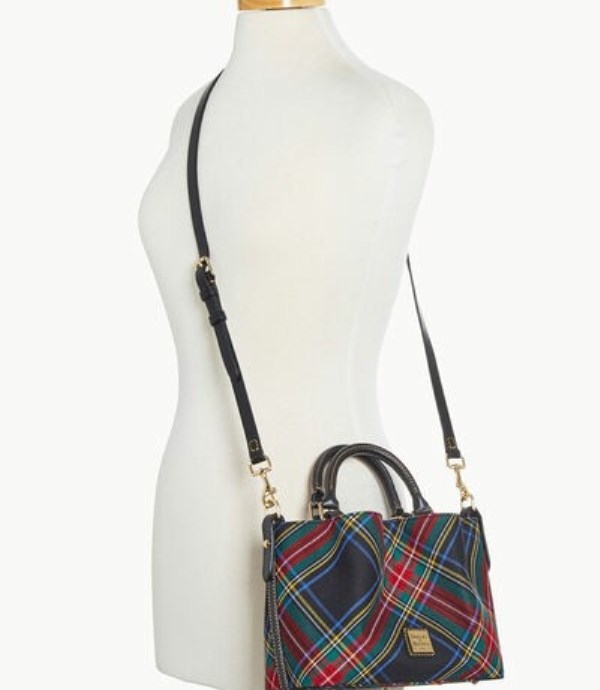 Black Dooney And Bourke Tartan Mini Barlow Women's Satchel Bags | 94YZVJCXL