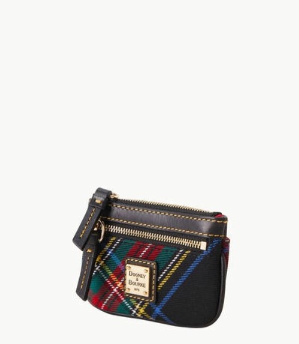 Black Dooney And Bourke Tartan Small Women's Wallets | 54JTFXMVS