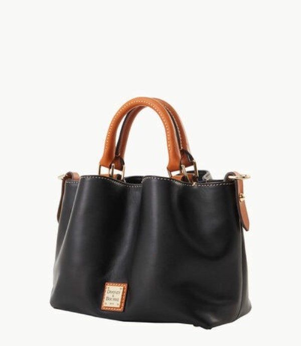 Black Dooney And Bourke Wexford Leather Mini Barlow Women's Satchel Bags | 35MUJNOHT