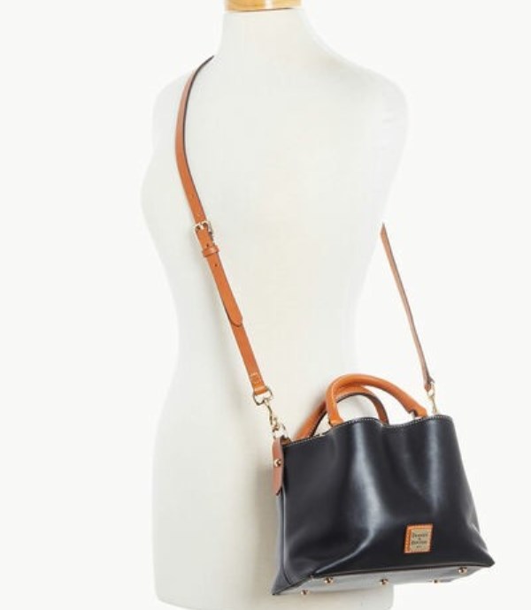 Black Dooney And Bourke Wexford Leather Mini Barlow Women's Satchel Bags | 35MUJNOHT