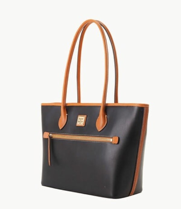 Black Dooney And Bourke Wexford Leather Women's Tote Bags | 74CMHVWNL