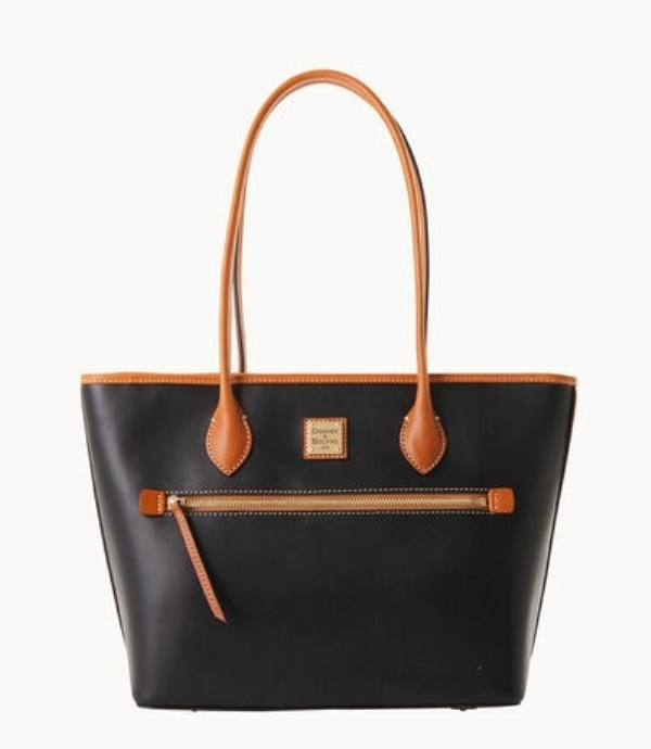 Black Dooney And Bourke Wexford Leather Women\'s Tote Bags | 74CMHVWNL