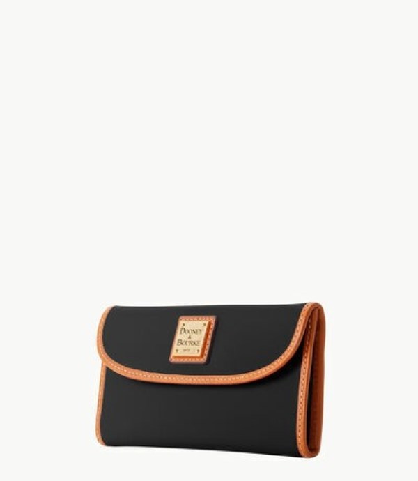 Black Dooney And Bourke Wexford Leather Continental Women's Clutch Bag | 94GRNZKLC