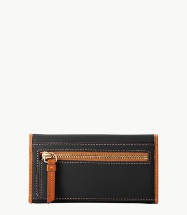 Black Dooney And Bourke Wexford Leather Continental Women's Clutch Bag | 94GRNZKLC