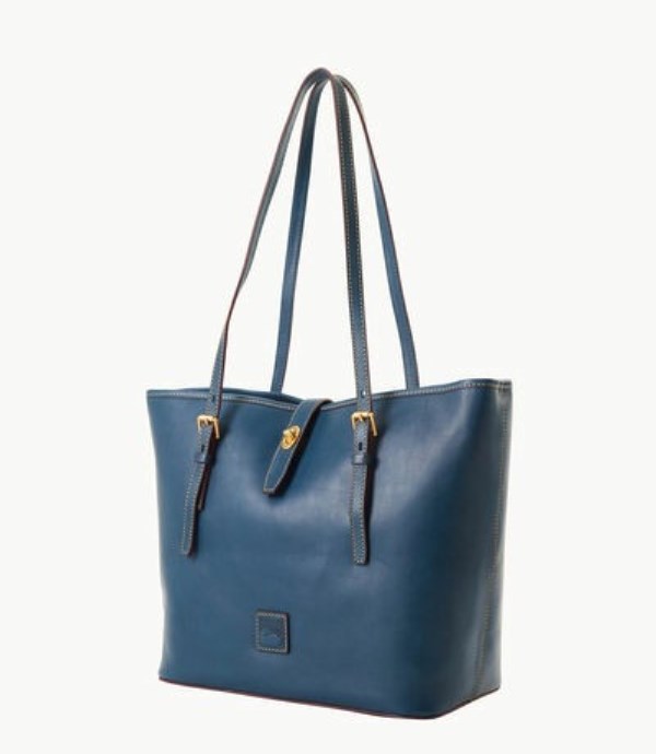 Blue Dooney And Bourke Florentine Dover Women's Shoulder Bags | 03WCQSVLE