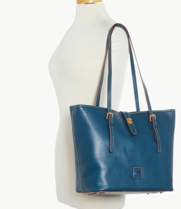 Blue Dooney And Bourke Florentine Dover Women's Shoulder Bags | 03WCQSVLE