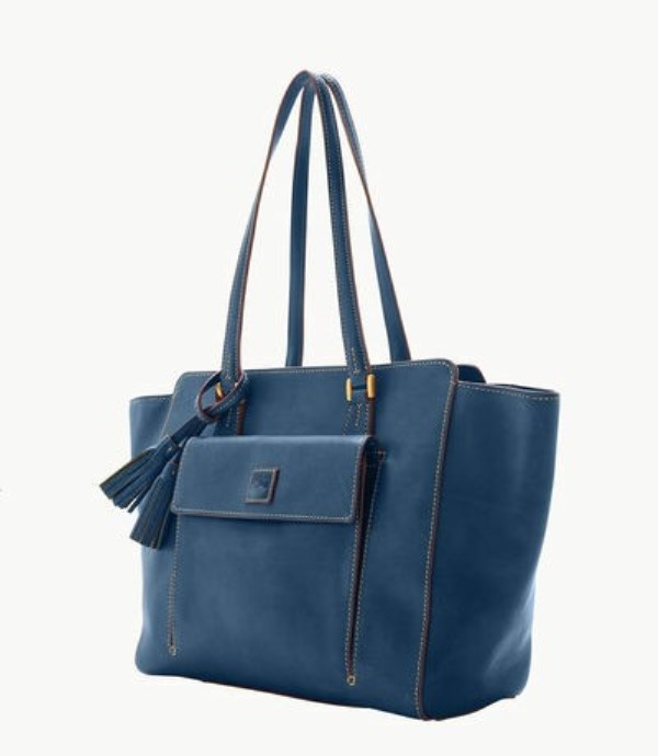 Blue Dooney And Bourke Florentine East West Women's Shopper Bag | 41THMPCSK