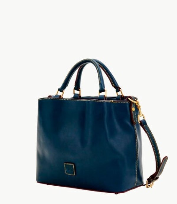 Blue Dooney And Bourke Florentine Small Brenna Women's Satchel Bags | 09RAFXJLT