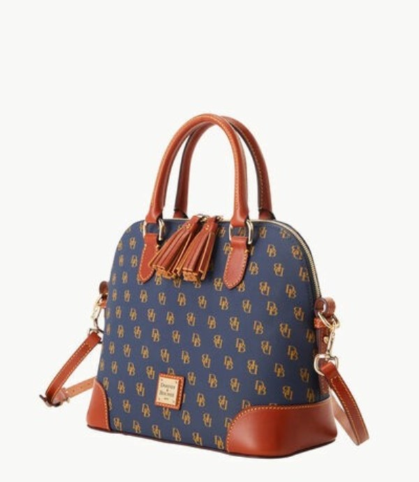 Blue Dooney And Bourke Gretta Domed Women's Satchel Bags | 60GSAZTFE