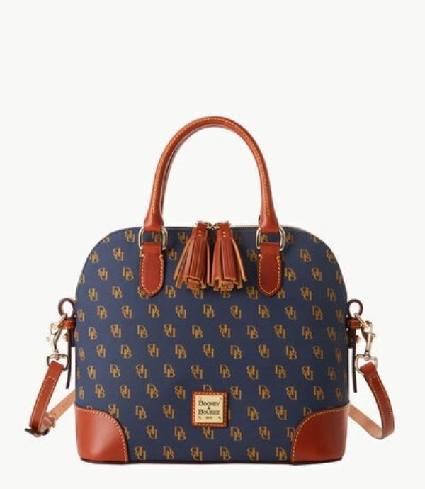 Blue Dooney And Bourke Gretta Domed Women\'s Satchel Bags | 60GSAZTFE