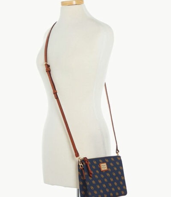 Blue Dooney And Bourke Gretta North South Janine Women's Crossbody Bags | 19ABRUXNQ