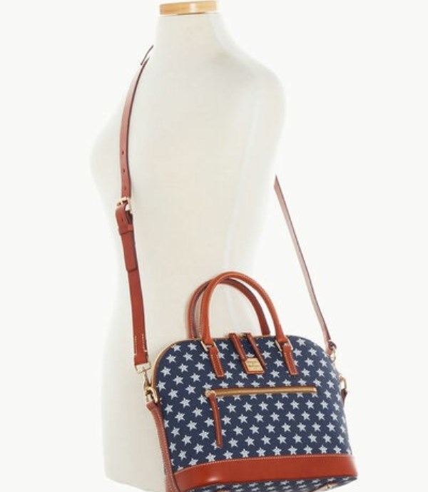 Blue Dooney And Bourke MLB Astros Domed Zip Women's Satchel Bags | 06UNCZPRL