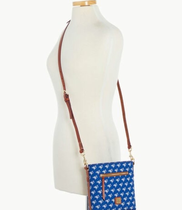 Blue Dooney And Bourke MLB Blue Jays Small Zip Women's Crossbody Bags | 24HTDJQRK