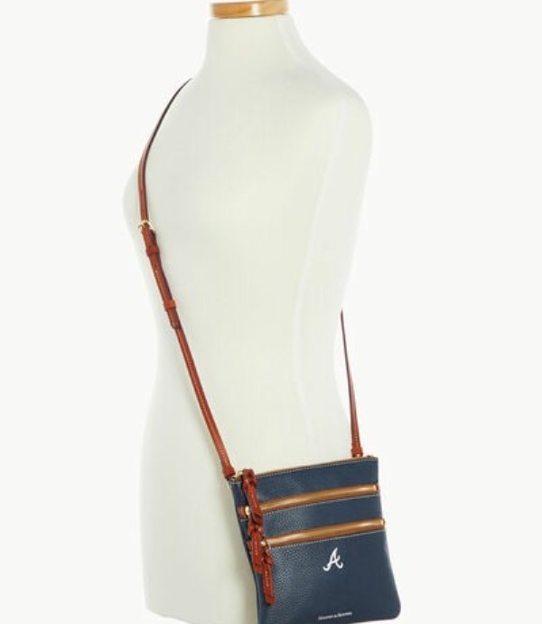 Blue Dooney And Bourke MLB Braves Women's Crossbody Bags | 05IGYVLPX