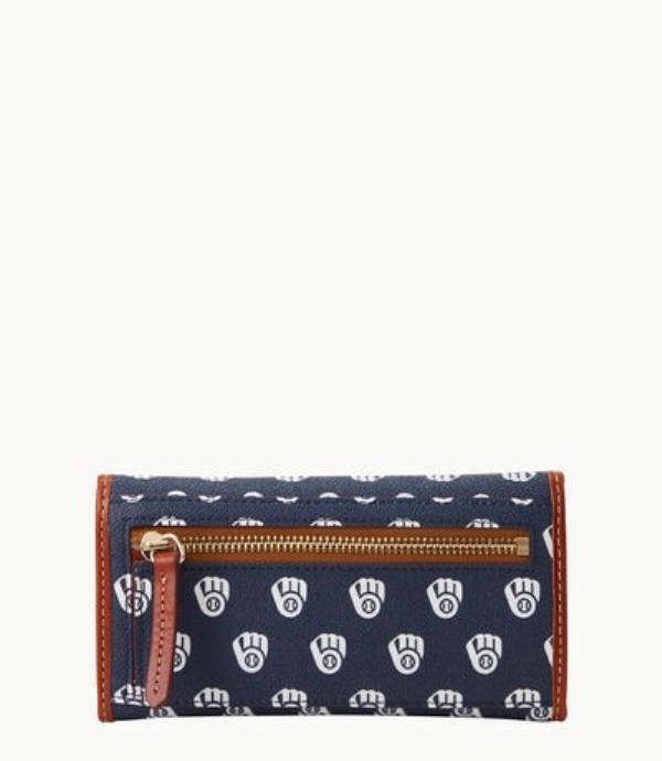 Blue Dooney And Bourke MLB Brewers Continental Women's Clutch Bag | 20QTFZAON