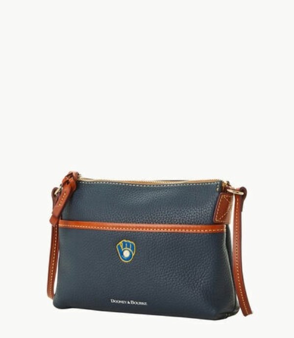 Blue Dooney And Bourke MLB Brewers Ginger Women's Crossbody Bags | 84DCQSRVT