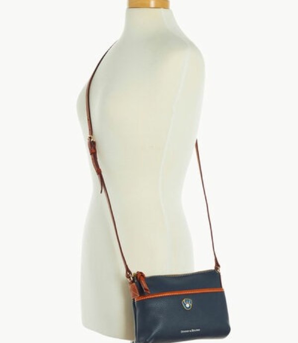 Blue Dooney And Bourke MLB Brewers Ginger Women's Crossbody Bags | 84DCQSRVT