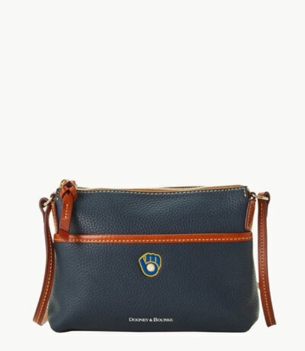 Blue Dooney And Bourke MLB Brewers Ginger Women\'s Crossbody Bags | 84DCQSRVT