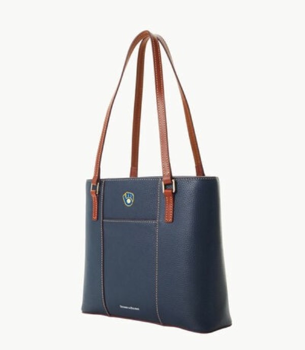 Blue Dooney And Bourke MLB Brewers Small Lexington Women's Tote Bags | 91GVTALQD