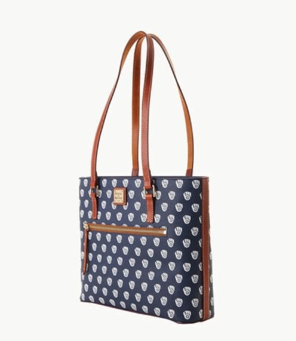 Blue Dooney And Bourke MLB Brewers Women's Shopper Bag | 32FEXAZTB