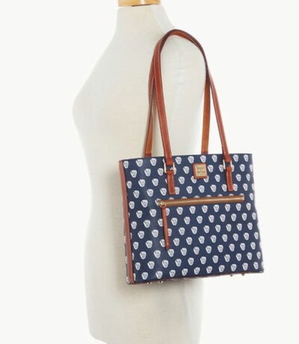 Blue Dooney And Bourke MLB Brewers Women's Shopper Bag | 32FEXAZTB