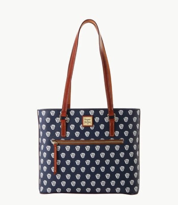 Blue Dooney And Bourke MLB Brewers Women\'s Shopper Bag | 32FEXAZTB