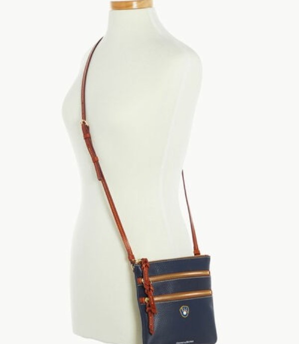 Blue Dooney And Bourke MLB Brewers Women's Crossbody Bags | 42XQELUCJ