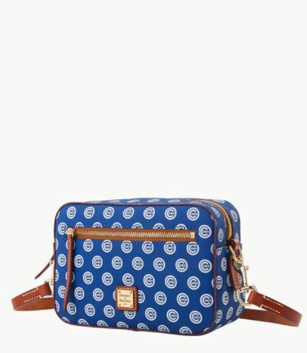 Blue Dooney And Bourke MLB Cubs Camera Zip Women's Crossbody Bags | 43WZOSKAH