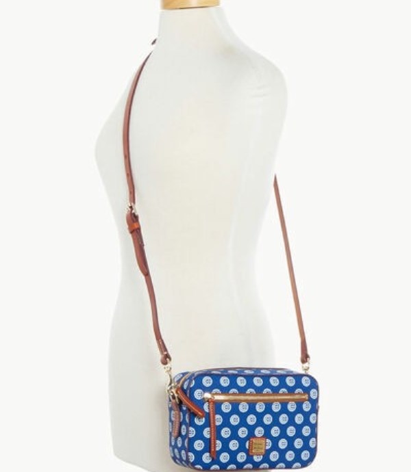 Blue Dooney And Bourke MLB Cubs Camera Zip Women's Crossbody Bags | 43WZOSKAH