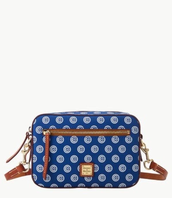 Blue Dooney And Bourke MLB Cubs Camera Zip Women\'s Crossbody Bags | 43WZOSKAH