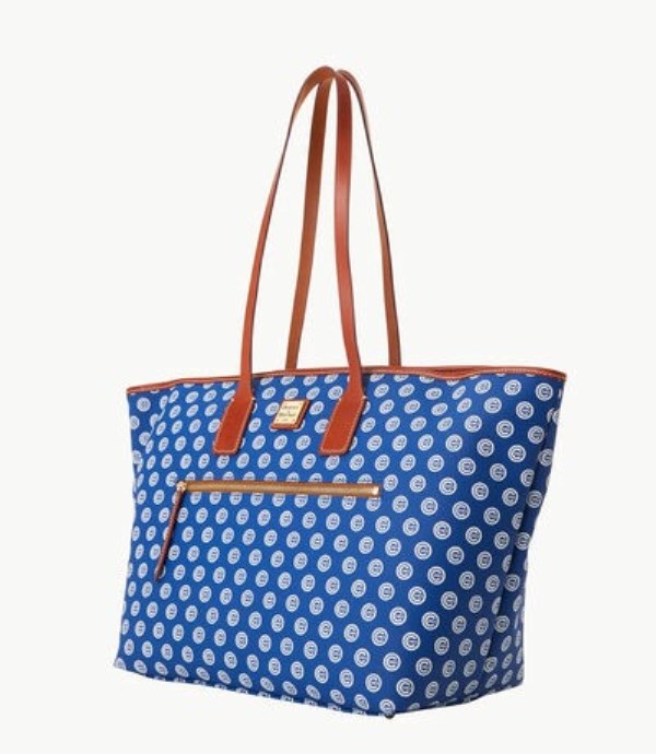 Blue Dooney And Bourke MLB Cubs Large Women's Tote Bags | 06MZIPAJE