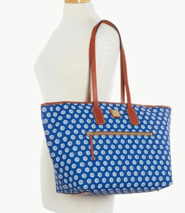 Blue Dooney And Bourke MLB Cubs Large Women's Tote Bags | 06MZIPAJE