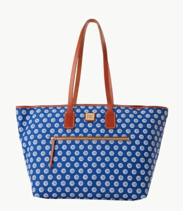 Blue Dooney And Bourke MLB Cubs Large Women\'s Tote Bags | 06MZIPAJE