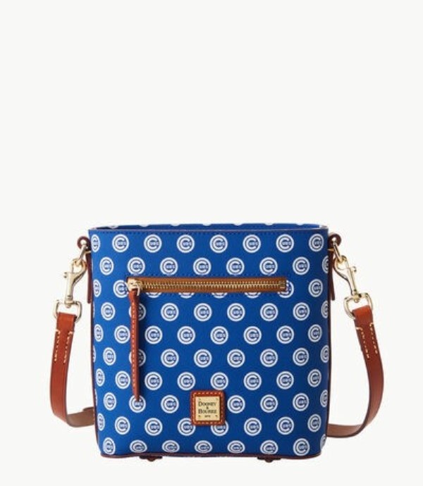 Blue Dooney And Bourke MLB Cubs Small Zip Women\'s Crossbody Bags | 91ZLHXUDI