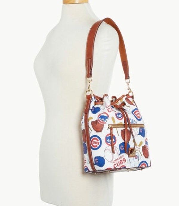 Blue Dooney And Bourke MLB Cubs Women's Shoulder Bags | 43GTAZCIU