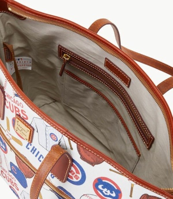 Blue Dooney And Bourke MLB Cubs Women's Tote Bags | 49SGJYKBN