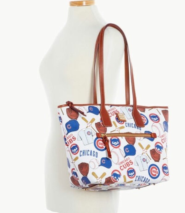 Blue Dooney And Bourke MLB Cubs Women's Tote Bags | 49SGJYKBN