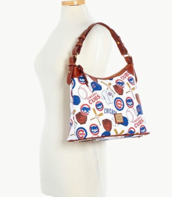 Blue Dooney And Bourke MLB Cubs Women's Hobo Bag | 94QUGIKXP