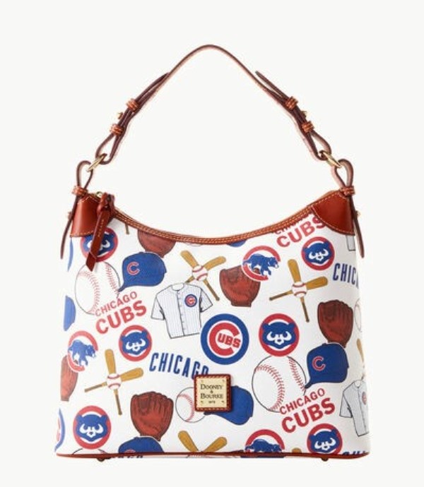 Blue Dooney And Bourke MLB Cubs Women\'s Hobo Bag | 94QUGIKXP