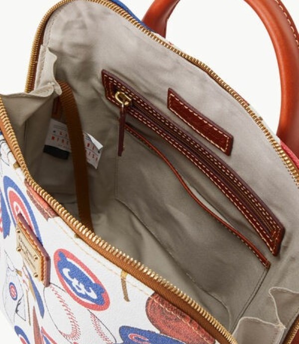 Blue Dooney And Bourke MLB Cubs Zip Pod Women's Backpacks | 82DFELWZO