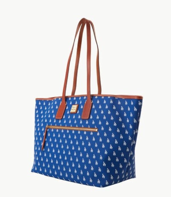 Blue Dooney And Bourke MLB Dodgers Large Women's Tote Bags | 53OEUHZJK