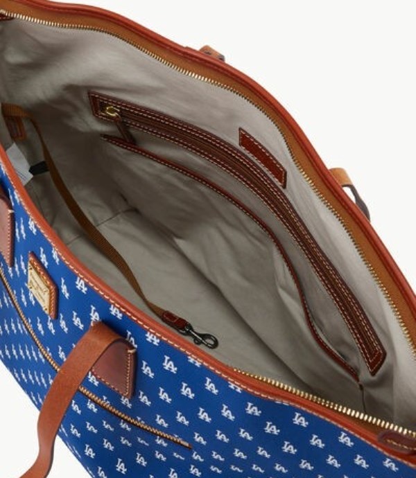 Blue Dooney And Bourke MLB Dodgers Large Women's Tote Bags | 53OEUHZJK