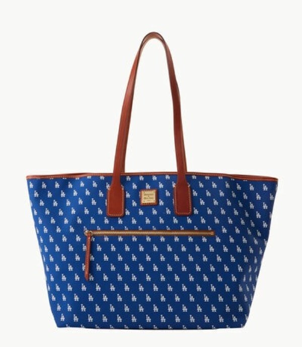 Blue Dooney And Bourke MLB Dodgers Large Women\'s Tote Bags | 53OEUHZJK