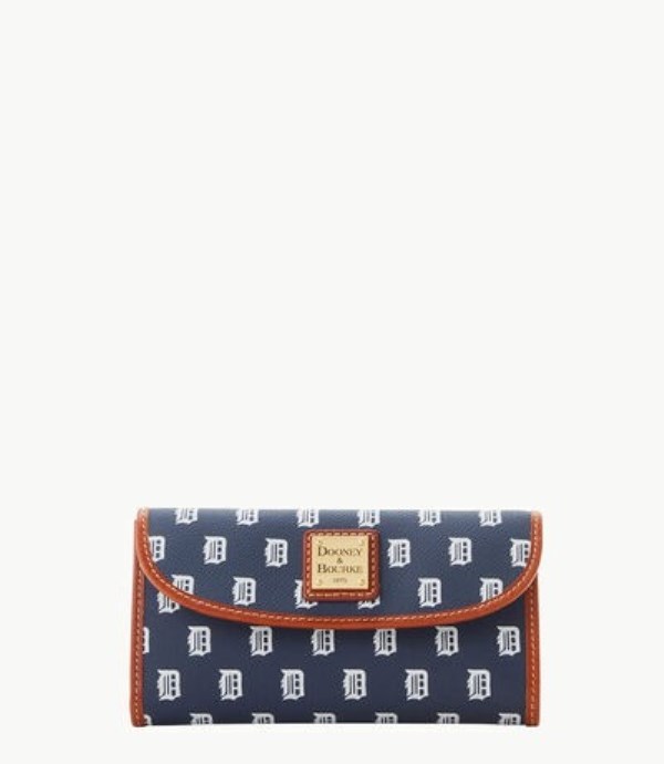 Blue Dooney And Bourke MLB Tigers Continental Women\'s Clutch Bag | 92XEUVYFK